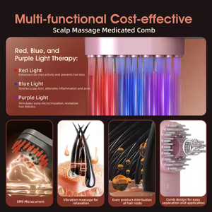 Synogal Tooth Detangling Paddle Peine para el cabello Restauración del cabello largo Máquina para el crecimiento del cabello - Product Image 3