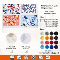 Tapis de bain papillon en microfibre tuftée pour salle de bain, doux, antidérapant avec support TPR, emballage personnalisé, vente en gros, exportateur d'usine