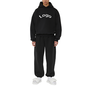 Produzione di Felpe con Cappuccio Nere Personalizzate, Pesanti 480 Gsm, Felpe Spesse in Cotone <span class=keywords><strong>Oversize</strong></span> per <span class=keywords><strong>Uomo</strong></span> - Product Image 3