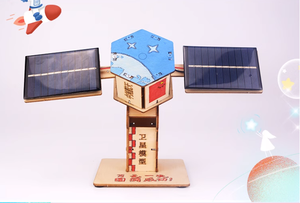 DIY Aerospace Satellite <strong>Model</strong> <strong>Science</strong> Experiment Wooden Handmade Materials Sets for Primary School Students - Product Image 2