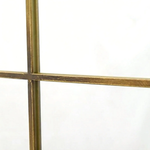 <span class=keywords><strong>Espejo</strong></span> con Marco Metálico <span class=keywords><strong>Dorado</strong></span> Arqueado y Diseño de Rejilla para Uso Decorativo en el Hogar, Oficina, Entrada o Interiores de la Sala de Estar - Product Image 4