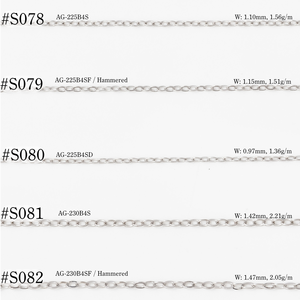 Collar DE TRIGO martillado de plata 925 para damas Cadena torcida hecha a máquina de moda a granel - Product Image 2