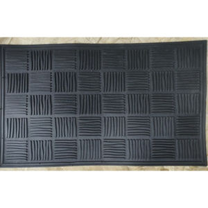 Tapis en caoutchouc de luxe, design croisé, rectangulaire, fabriqué à la machine, antidérapant, lavable, durable, écologique, pour l'extérieur, la maison, le bureau - Product Image 1