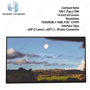 B140han07.h b140han07.1 richshine thương hiệu ban đầu mới một lớp 1080P 30pin Màn hình LCD FHD pcba cong thay thế Bảng điều chỉnh - Product Image 2