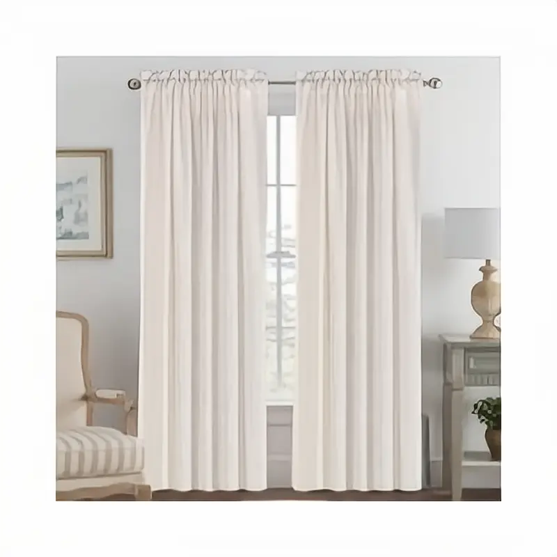 Black Out White Blackout Room Divider Curtain Sound Proof Elegant White Curtains For The Living Room Hotels