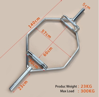 Barre hexagonale multifonction en fer – Charge maximale 300 kg – Équipement de fitness intégral pour la marche et les squats