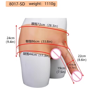 SXXY Dildo Realista Sólido de 22cm con Sensación de Piel y Venas Reales, Pantalones con Dildo Grande Usable, Plug Anal para Placer Sexual Femenino y Lésbico - Product Image 2