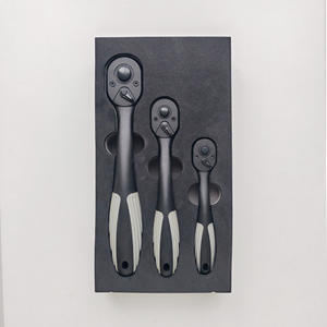 Juego de Llaves de Trinquete Lixin de 3 Piezas, 72 Dientes, Accionamiento Hexagonal, Estándar Imperial, Recubrimiento Plástico - Product Image 4