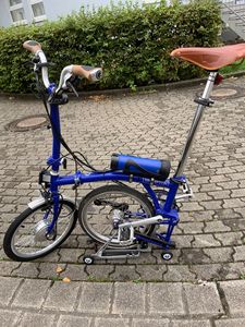 Kit de Bicicleta Eléctrica LVBU de 250W <span class=keywords><strong>para</strong></span> <span class=keywords><strong>Brompton</strong></span>, <span class=keywords><strong>Motor</strong></span> Delantero de 16 Pulgadas, con Batería Incluida de 6AH, 9AH o 12AH (Opcional) - Product Image 3