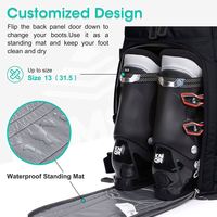Échantillon gratuit Vente en gros Sacs de ski et de bottes rembourrés combinés pouvant contenir jusqu'à 200cm de skis et de bottes de snowboard dans un sac de ski de 25 litres