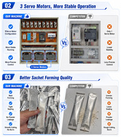 Machine d'emballage automatique de sachets pour produits en poudre avec système de remplissage multi-voies et contrôle servo