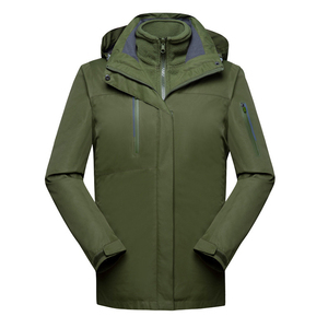 Veste de Ski avec Logo personnalisé pour hommes, <span class=keywords><strong>3</strong></span> <span class=keywords><strong>en</strong></span> <span class=keywords><strong>1</strong></span>, vêtement de travail, imperméable et détachable, <span class=keywords><strong>manteau</strong></span> polaire à capuche, collection automne et hiver - Product Image 5
