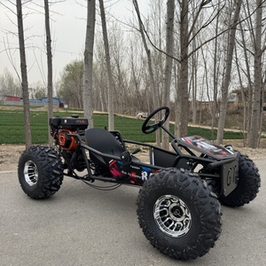 Kart à pédales tout-terrain pour adultes, 212CC, 4 temps, transmission par chaîne, pneus en aluminium de 10 pouces, grand volant - Product Image 4