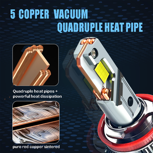 <span class=keywords><strong>Bombillas</strong></span> <span class=keywords><strong>LED</strong></span> para Faros Delanteros de Coche de Larga Duración, 360W, H4 <span class=keywords><strong>H7</strong></span> H11, Sin Errores de Bus CAN, Ahorro de Energía - Product Image 5