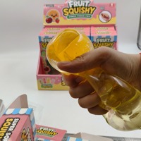 Jouet souple en forme de barre de gelée de fruits transparente Vaseline Fruit Strip, jouet à presser anti-stress doux pour enfants, cadeau de fête