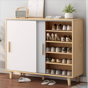 Armario de almacenamiento multicapa moderno, Zapatero de gran capacidad con puerta <span class=keywords><strong>corredera</strong></span>, nuevo diseño - Product Image 2