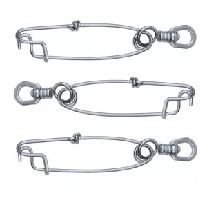Stainless steel snap with swivel open eye snap ring snap hook