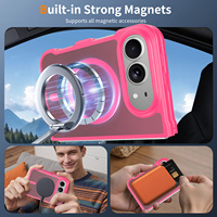 Coque de protection magnétique mate antichoc anti-traces de doigts avec protection intégrale de la caméra pour iPhone Duo