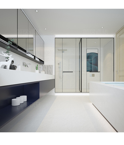 Carrelages <span class=keywords><strong>grès</strong></span> texturé blanc noirmat pour salon salle à manger hôtel anti-dérapant carreaux de sol villa 600x1200 - Product Image 6