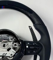 Volant de direction en cuir noir M Sports avec LED pour BMW F20 F22 F30 F32 F10 F12 F07 F01E70 E92 M3 M5 M6