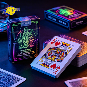 Mazzo di Carte da Poker Personalizzato in PVC Laminato Ecologico, Resistente, con Scatola, 100 Carte OEM - Product Image 4