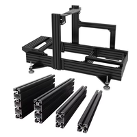 Profilé en aluminium 4080 anodisé argent noir personnalisé 40X80mm Simulateur de course Sim Rig Cadres en aluminium pour simulateur de course