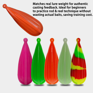 Poids d'entraînement pour lancer de leurres en Silicone PVC, phosphorescents, 3g-16g, ensemble multi-poids pour l'entraînement au lancer de précision et au lancer rapide pour débutants - Product Image 2