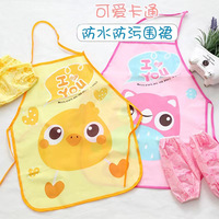 Tabliers pour enfants personnalisables en tissu non tissé, imprimés numériquement avec des motifs de dessins animés, pour la cuisine et la peinture