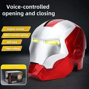 Anglais MK5 Jarvis Ouverture et fermeture à commande vocale Casque lumineux déformable <span class=keywords><strong>Masque</strong></span> de cosplay portable pour Halloween - Product Image 3