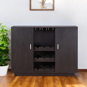 HMS Espresso legno finitura vino e calici armadietto per servire bevande - Product Image 1