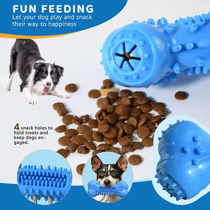 TPR製の丈夫な犬用噛むおもちゃ、噛みつきに強い歯磨き効果のあるインタラクティブな引っ張りっこおもちゃ（攻撃的な噛みつきをする犬用） - Product Image 3