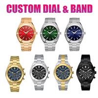 Montres de luxe pour hommes en acier inoxydable, fabrication OEM ODM haut de gamme, cadran 43 mm, logo personnalisé, fabricants de montres pour hommes