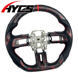 Volant de course en fibre de carbone mate amélioré pour l'intérieur de la voiture, compatible avec <span class=keywords><strong>Ford</strong></span> <span class=keywords><strong>Mustang</strong></span> S550 <span class=keywords><strong>GT</strong></span> 350 <span class=keywords><strong>500</strong></span> Coupé 2015-2023 Shelby GT500 - Product Image 3