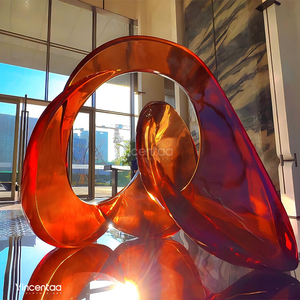 Vincentaa tùy chỉnh Hiện Đại Màu Đỏ Acrylic điêu khắc được sử dụng cho công viên ngoài trời điêu khắc trang trí - Product Image 4