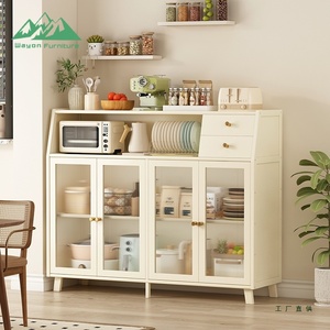 Wayon Modern Minimalist <strong>Sideboard</strong> Buffet Cabinet with Fluted Glass Doors for Dining Room <strong>Kitchen</strong> - Product Image 6