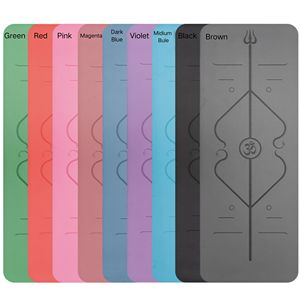 मैट पु प्राकृतिक रबर योग मैट, एंटी-स्लिप, पहनने के प्रतिरोधी, व्यायाम के लिए सदमे-अवशोषण. 183*68 सेमी - Product Image 6