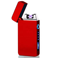 Briquet électronique rechargeable USB, cadeau pour homme, logo laser, briquet sans flamme pour cigarettes et cigares, pour fumeurs et camping