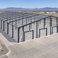 Structure en acier Mega Span pour entrepôt logistique de stockage en vrac, système de bâtiment industriel métallique préfabriqué