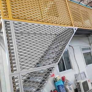 Giá Tốt Nhất Kim Cương Nhôm Mở Rộng Kim Loại Mặt Tiền Bảng Điều Khiển Bức Tường Rèm - Product Image 3