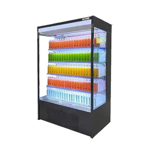 Mini Type Store Grocery Refrigerated Multideck Wall Display Fridge Open Display Refrigerator Air Cooler