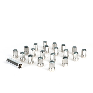 Getitall Lug Nuts 12x1.5 17mm Stainless Steel 32mm <b>Long</b> <b>Blind</b> Hole With Red Cap For Wheel Hub Replacement - Product Image 2