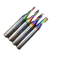 Fraise en bout CNC à 1 cannelure revêtue de carbure monobloc DLC pour aluminium ODM OEM personnalisable