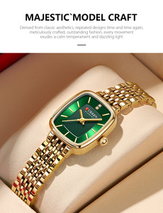 CURREN 9093 Fashion Luxury Diamond Stainless Steel Strap Lady Wristwatches Simple Design Quartz Watches for Women Girls - Product Image 3