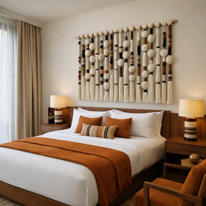 Arte Mural Ecléctico con Borlas de Macramé que Absorben el Sonido, Tapicería de Burbujas, Adornos Colgantes de Pared para un Hogar Acogedor - Product Image 2