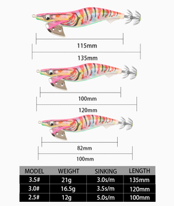 OEM Premium 2.5 # -3.5 #   Señuelo de Pesca Luminoso de Plástico y Metal, Estilo Japonés <span class=keywords><strong>Egi</strong></span>, para Pesca en Alta Mar en Agua Salada - Product Image 2