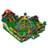 Château gonflable d'intérieur fait sur commande de rebond à grande échelle avec la zone de trampoline pour des services de location