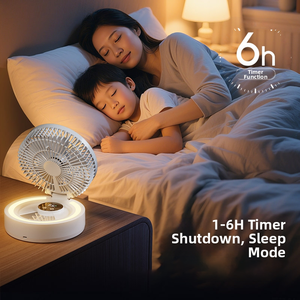 Foldable Portable USB Fan with Mirror Multifunctional <b>Mini</b> Desk Fan Rechargeable Personal Cooling Fan Travel Fan for Home office - Product Image 4