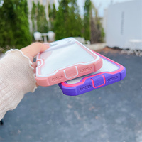Coque de protection antichoc transparente et colorée 4-en-1 en TPU et acrylique pour iPhone 17 Pro Max
