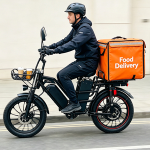 Vélo cargo électrique personnalisé OEM, 48V65AH, double batterie grande capacité, freins à disque hydrauliques, suspension intégrale, pour trajets urbains et livraison - Product Image 1