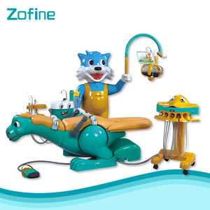 Poltrona Odontoiatrica Pediatrica Elettrica Zofine Z91D di Alta Qualità con Mobile Laterale Apple, 2 Sgabelli per Dentista, Telaio in Metallo, <span class=keywords><strong>Design</strong></span> Ergonomico - Product Image 1